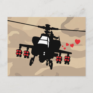 Carte Postale Love Machine Attack Chopper