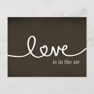 Carte postale Love manuscrite Chalkboard