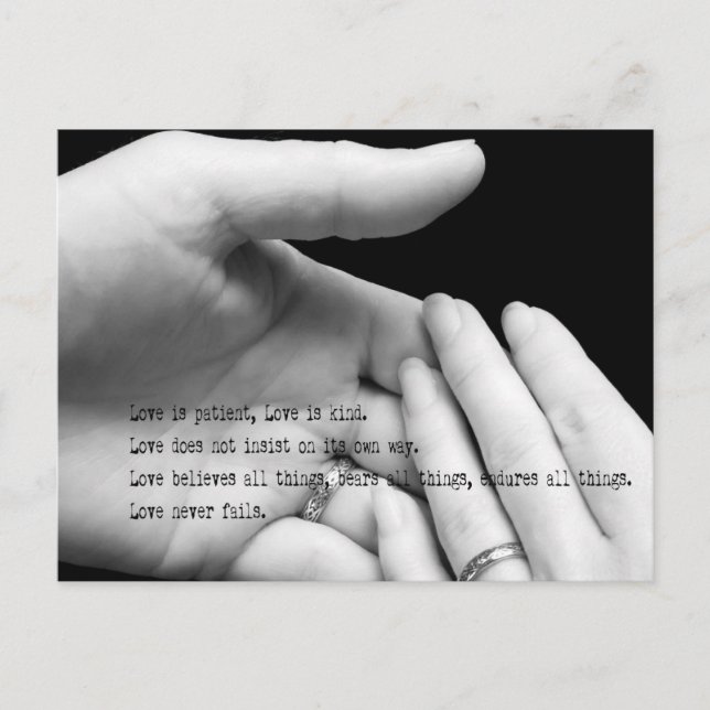 Carte postale Love Never Fails (Devant)