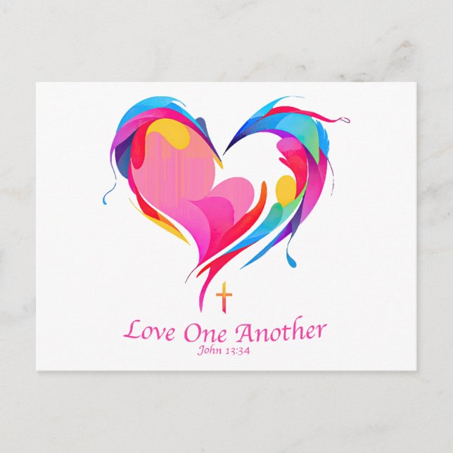 Carte Postale Love One Another Bible Verse John 1334 (Devant)