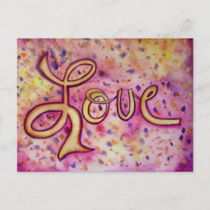 Carte postale Love Rose