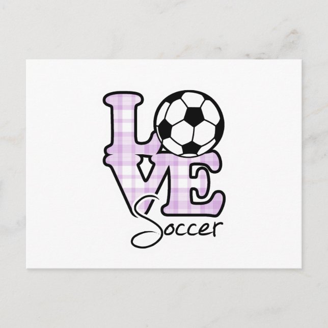 Carte Postale Love Soccer (Devant)