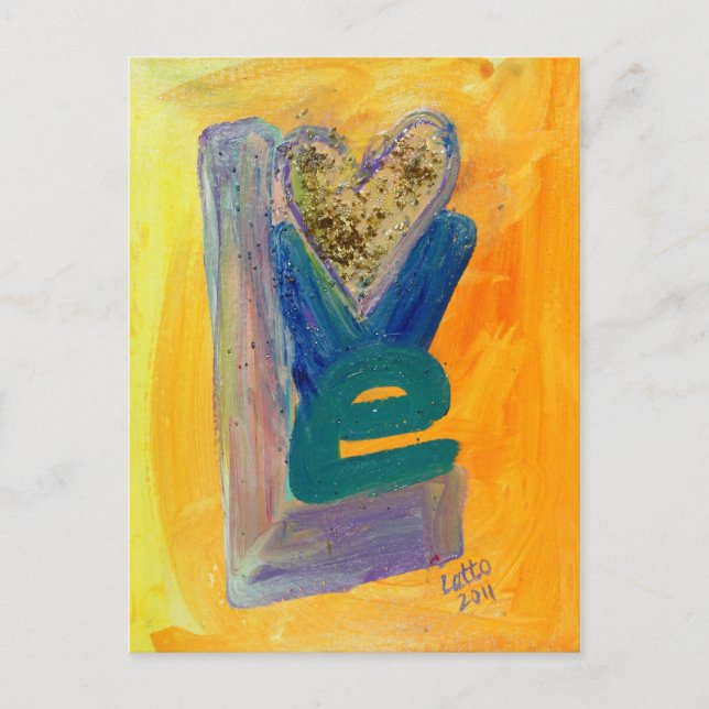 Carte postale Love Spring Stack Parties scintillan (Devant)