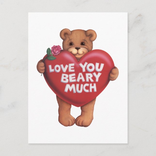 Carte Postale Love You Beary Beaucoup de produits (Devant)