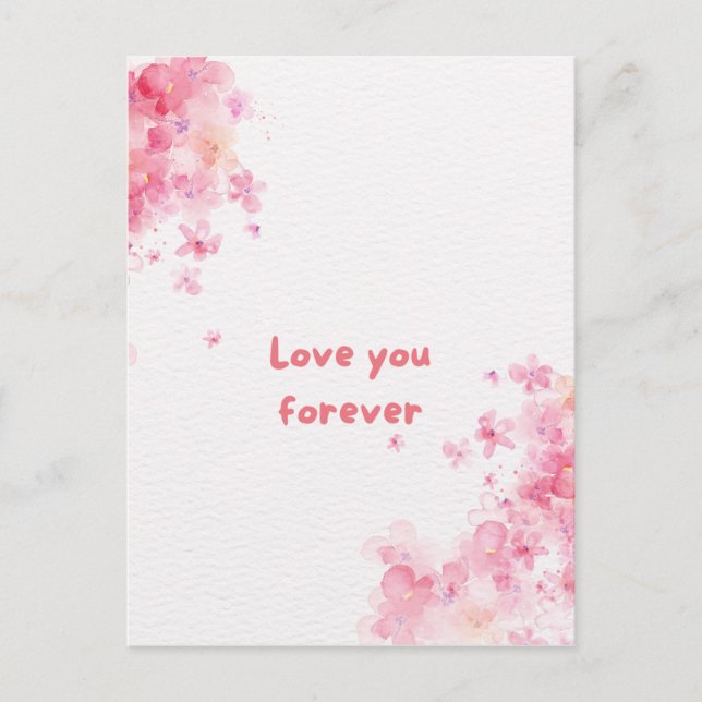 Carte postale "Love You Forever" (Devant)