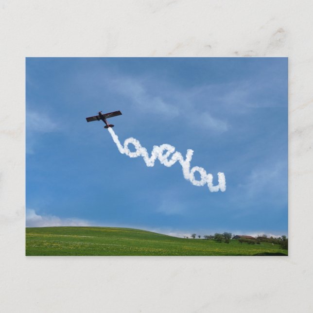 Carte postale Love You Skywriting (Devant)