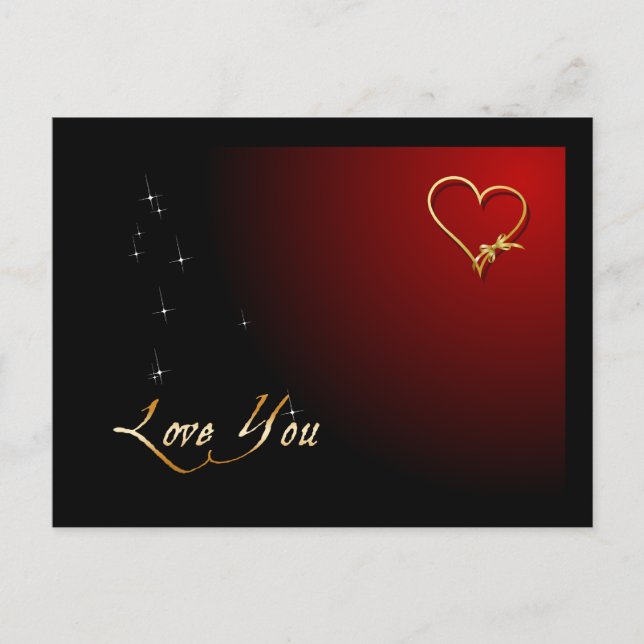 Carte postale Love You Valentine (Devant)