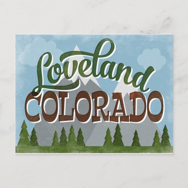 Carte Postale Loveland Colorado Snowy (Devant)