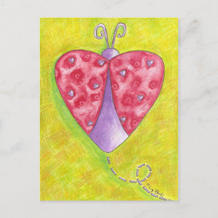 Carte Postale Lovely Ladybug