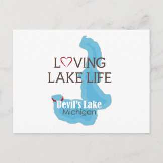 Carte Postale Loving Lake Life, Devil's Lake, Michigan
