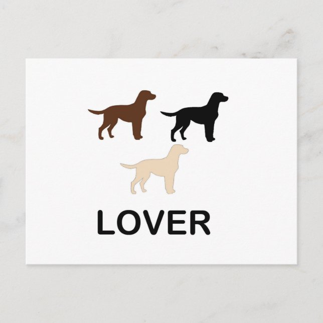 Carte Postale LR amant toutes les couleurs silhouette (Devant)