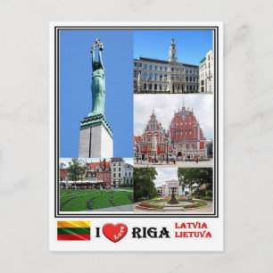 Carte Postale LT Lettonie Lietuva - Riga -