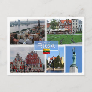 Carte Postale LT Lituanie - Riga Lettonie Lietuva -