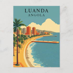Carte Postale Luanda, Angola Beach Vintage voyage Art