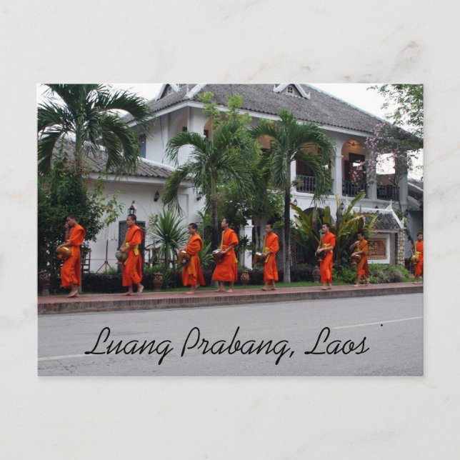 Carte Postale luang alms (Devant)