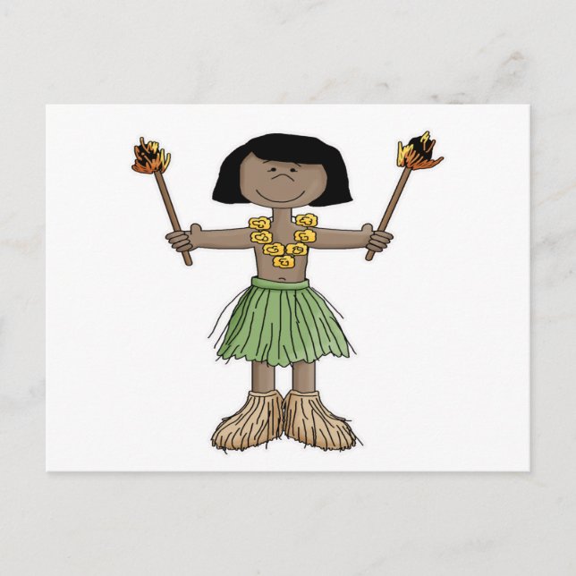 Carte Postale Luau Boy (Devant)