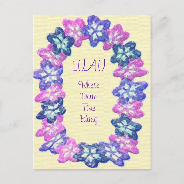 Carte Postale Luau Lei (Devant)