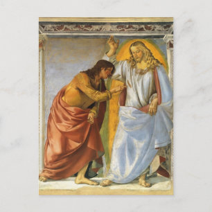 Carte Postale Luca Signorelli : Le Christ et le Doutant Thomas