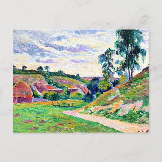 Carte Postale Luce - Les piles de Haystacks à Moulineux (Devant)
