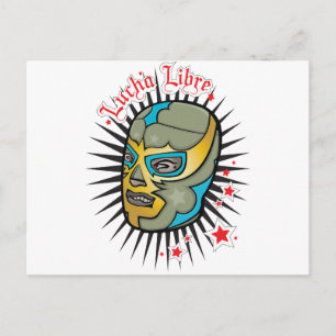 Carte Postale Lucha Libre Masque de lutte mexicaine