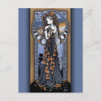 Carte postale "Lucia" Flower Fairy Art gothique