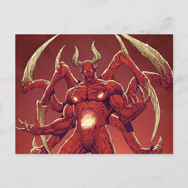 Carte Postale Lucifer le diable, le prince des ténèbres, Satan (Devant)