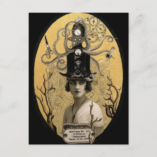 Carte postale Lucinda Octavio Steampunk (Devant)