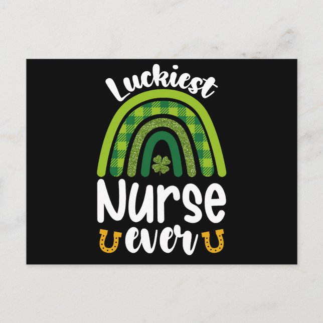 Carte Postale Luckiest Nurse Ever St Patrick's Day (Devant)
