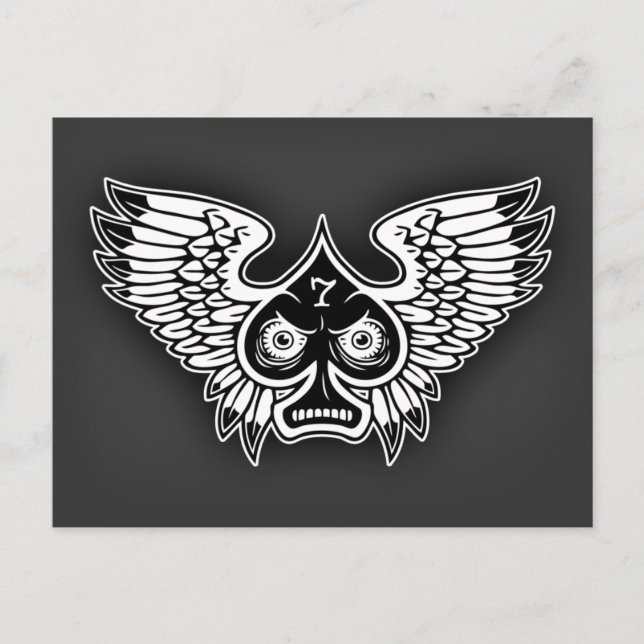 Carte Postale Lucky Angry WingSpade #7 (Devant)