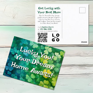 Carte Postale Lucky Immobilier, Immo, Marketing immobilier