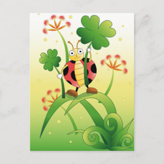 Carte Postale Lucky Ladybird