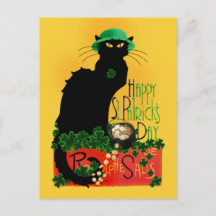 Carte Postale Lucky Le Conversation Noir Saint Patrick's Day