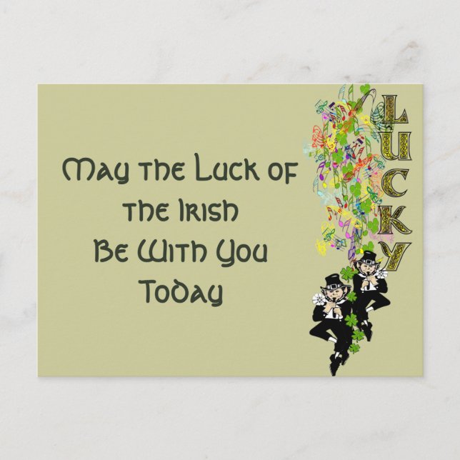 Carte Postale Lucky Leprechaun (Devant)