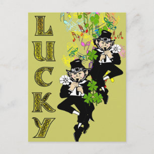 Carte Postale Lucky Leprechaun