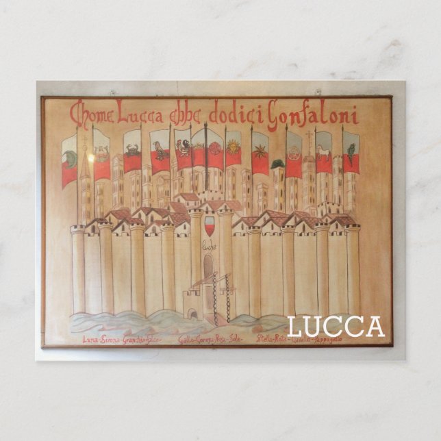 Carte Postale Lucques, Italie (Devant)