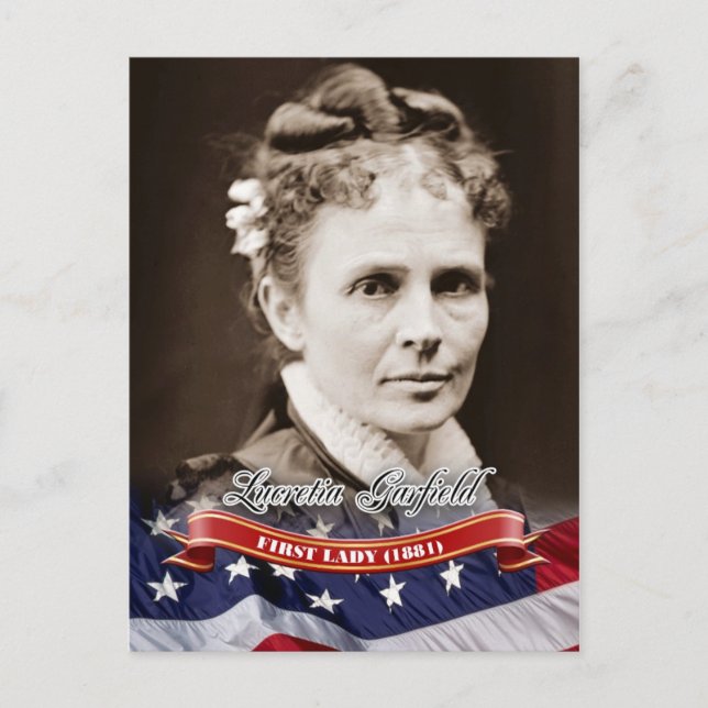 Carte Postale Lucretia Garfield, Première Dame des Etats-Unis (Devant)