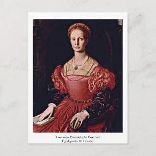 Carte Postale Lucrezia Panciatichi Portrait Par Angelo Bronzino
