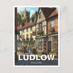 Carte Postale Ludlow Angleterre Travel