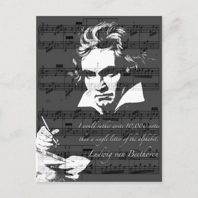 Carte Postale Ludwig van Beethoven (Devant)