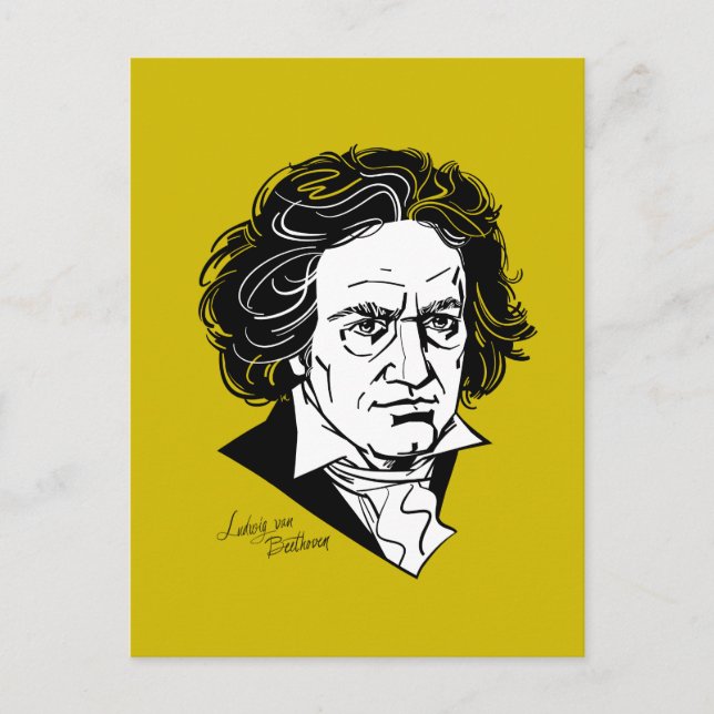 Carte Postale Ludwig van Beethoven (Devant)