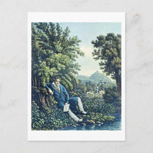 Carte Postale Ludwig van Beethoven by a River (Devant)