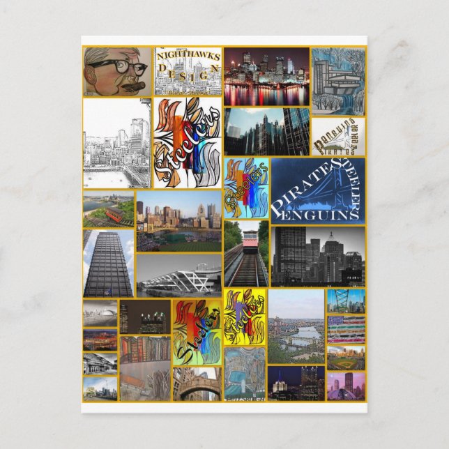 Carte Postale Lueur Pittsburgh (Devant)