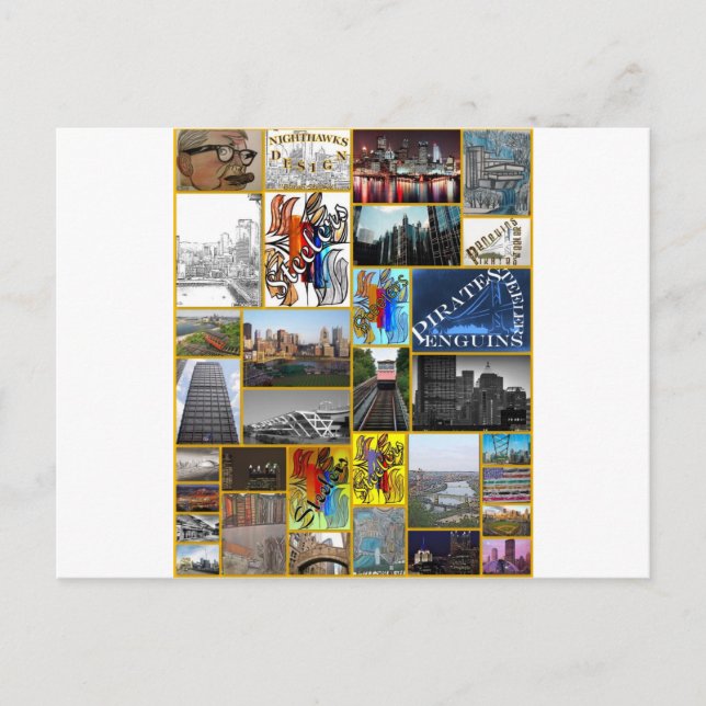 Carte Postale Lueur Pittsburgh (Devant)