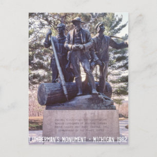 Carte postale Lumberman's Monument Michigan