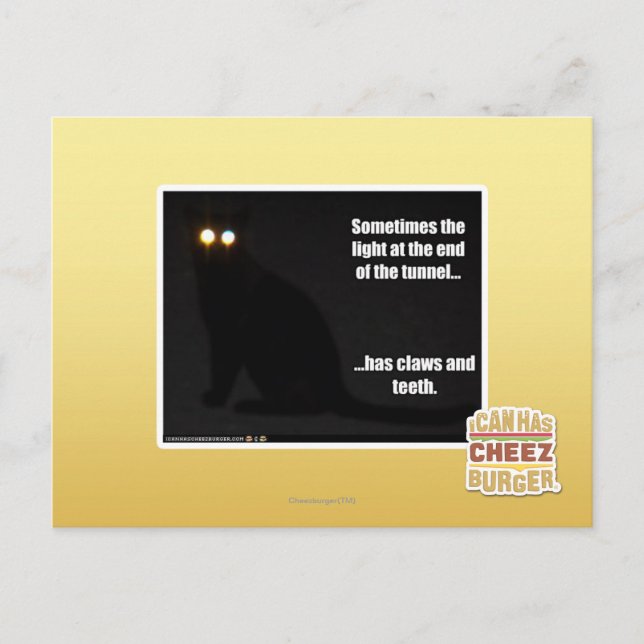 Carte Postale Lumière à l'extrémité du tunnel (Devant)