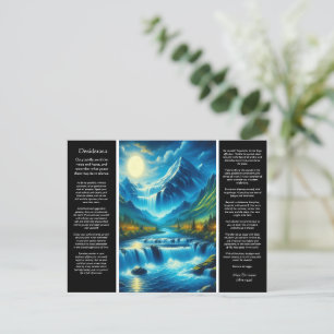 Carte Postale Lumière de cascade de Desiderata