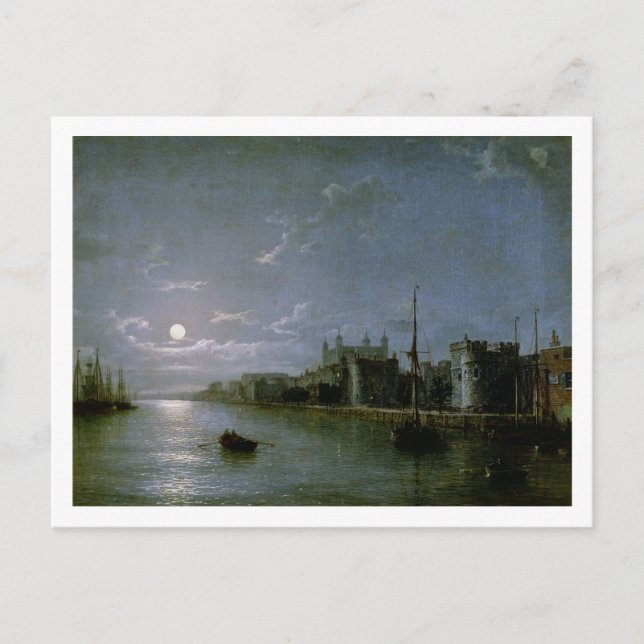 Carte Postale Lumière de la lune sur la Tamise (Devant)