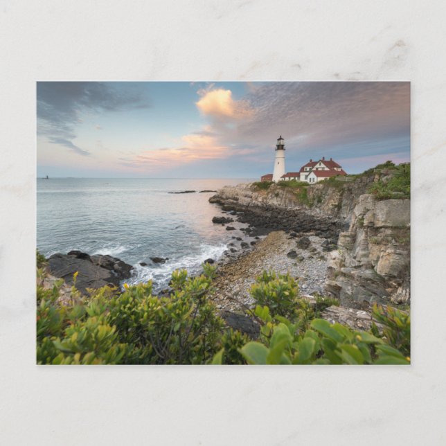 Carte Postale Lumière tête Portland | Cape Elizabeth, ME (Devant)