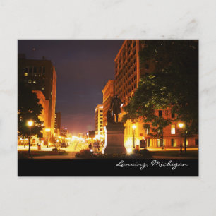 Carte Postale Lumières de l'avenue Michigan