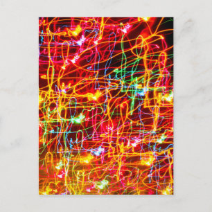 Carte Postale Lumières de néon en mouvement